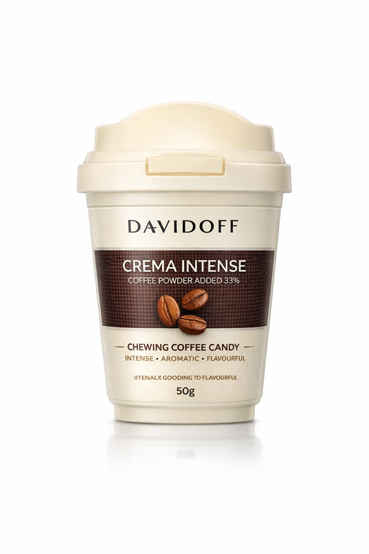 Davidoff Crema Intense Chewing Coffee Candy – 50g | Rich Coffee Flavor Candy