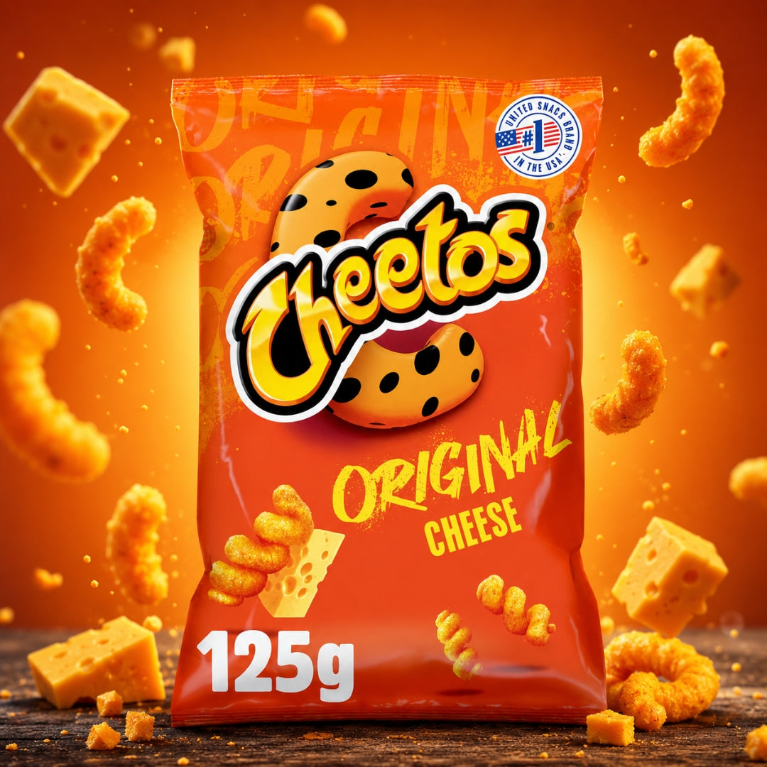 Cheetos Twisted Original Cheese Corn Puffs Sharing Crisps 125g