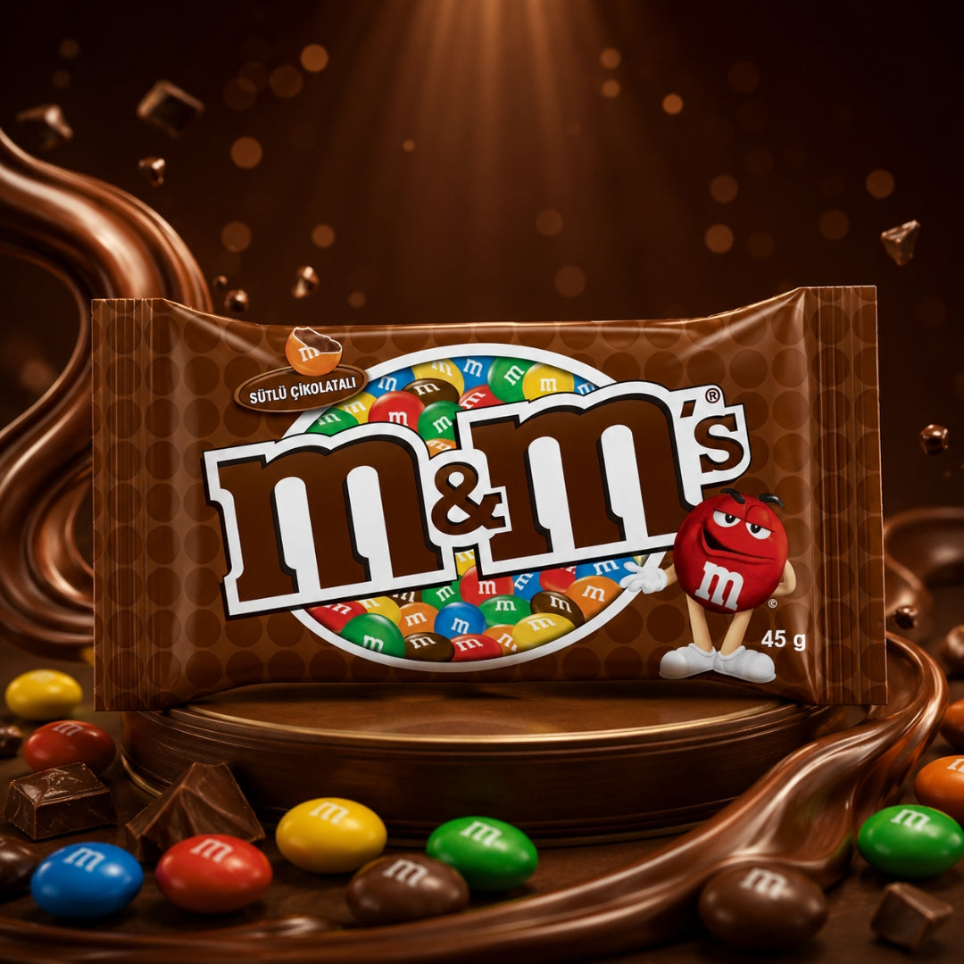 M&M’s Milk Chocolate Candies – 45g | Colorful Candy-Coated Chocolate Bites