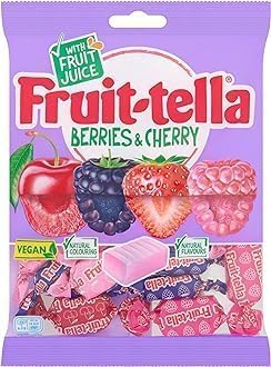 Fruittella Berries & Cherry Chewy Candies – Juicy Berry Burst in Every Bite