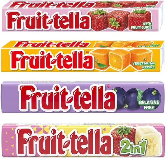 Fruit-tella Gardenfruits Candies Imported, 32gms (Pack of 4)