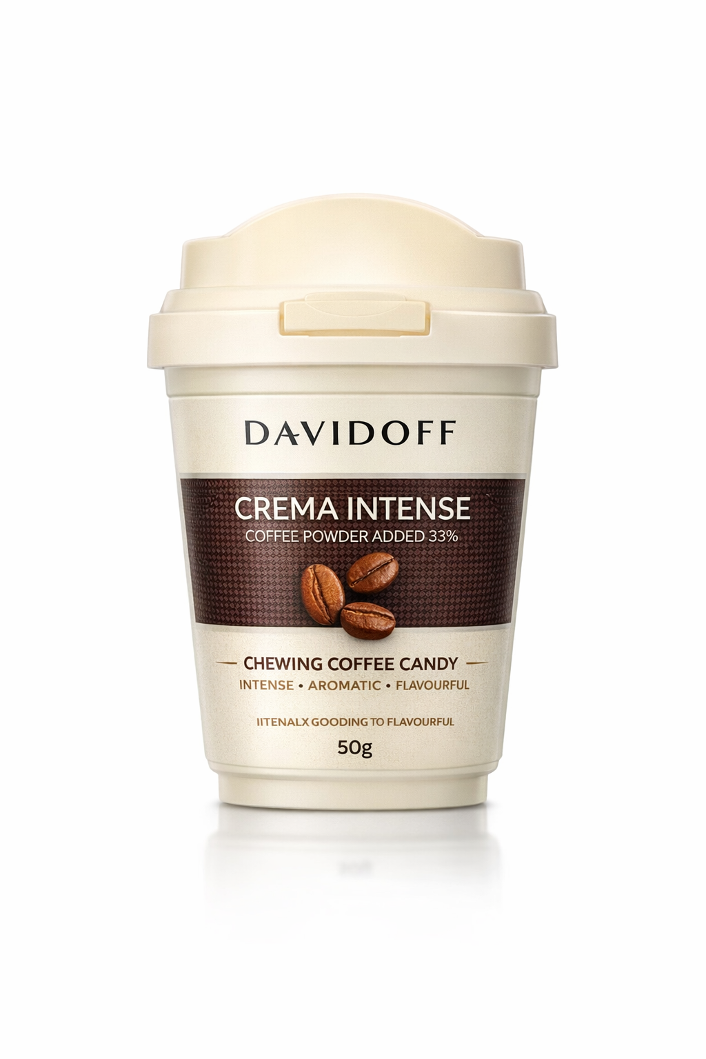 Davidoff Crema Intense Chewing Coffee Candy – 50g | Rich Coffee Flavor Candy