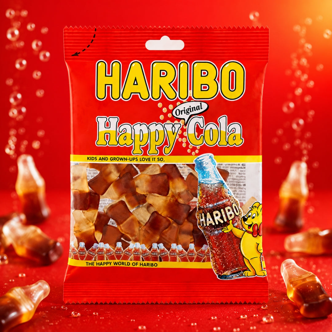 Haribo Happy Cola Gummies – Classic Cola Bottle Candy Treat