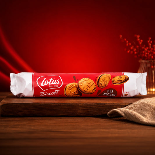 LOTUS BISCOFF MILK CHOCOLATE BISCUITS 150g