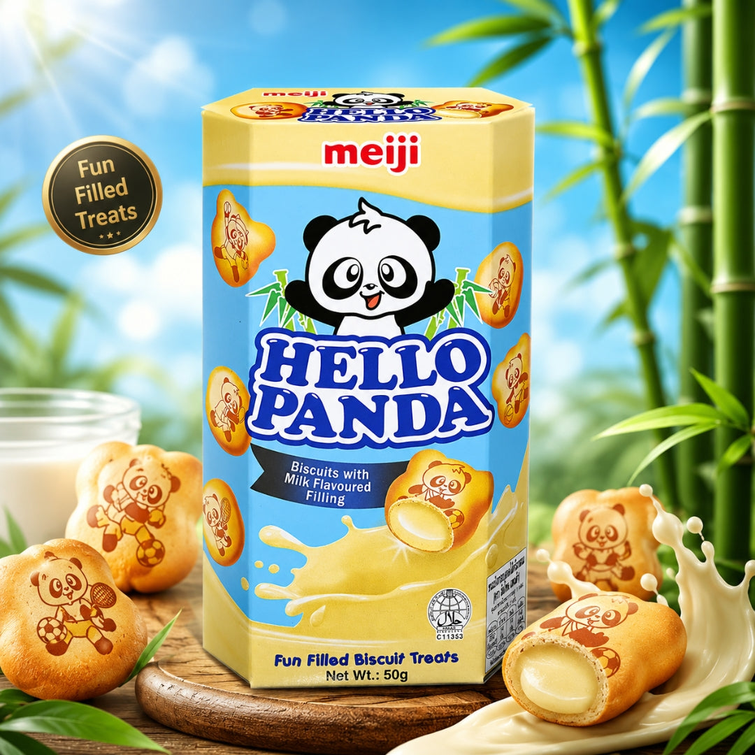 Meiji Hello Panda Milk Cream Biscuits – Fun Filled Crunchy Treat