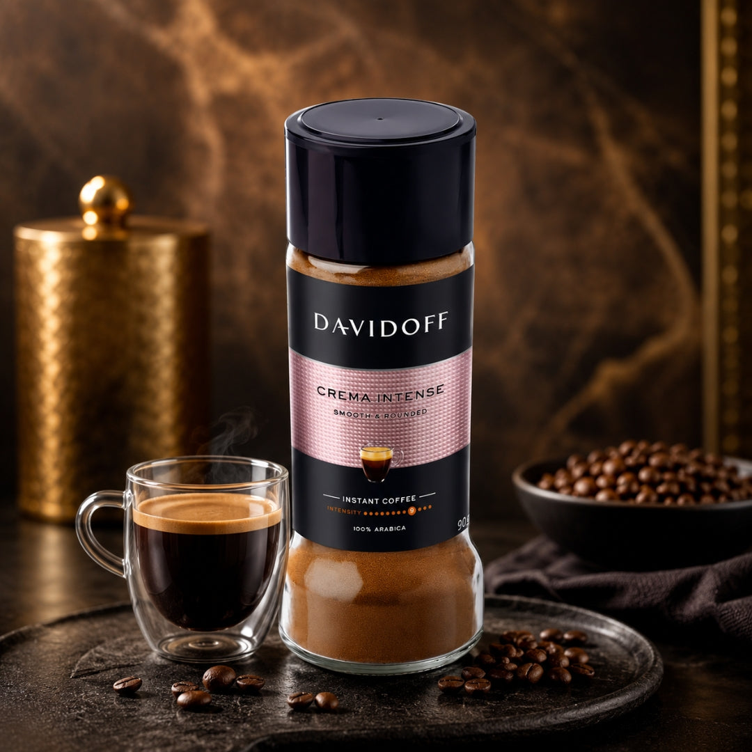 Davidoff Crema Intense Instant Coffee – Smooth & Rounded Premium Blend