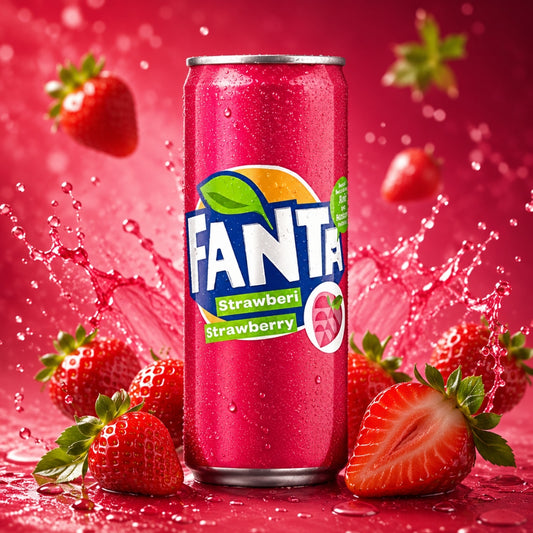 Fanta Strawberry Can 330ml Strawberry Soft Drink