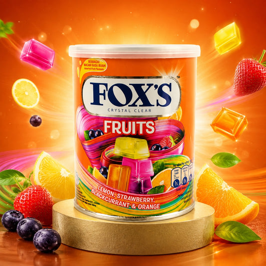 FOX'S CRYSTAL CLEAR FRUIT CANDY TIN