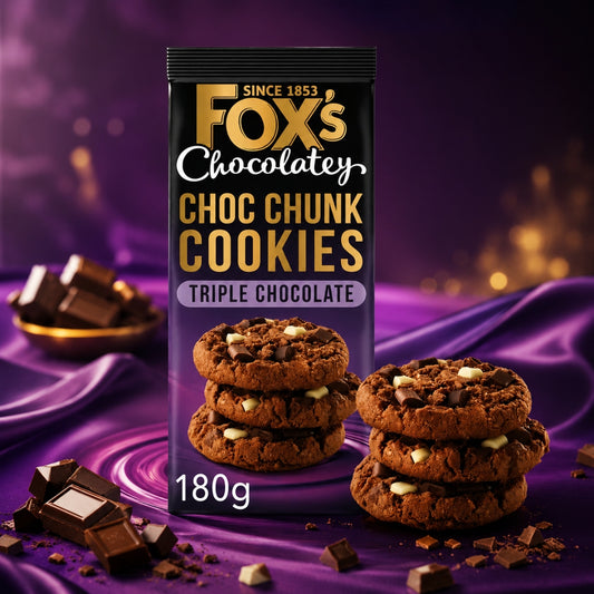 Fox's Biscuits Triple Chocolate Chunkie Cookie 180g