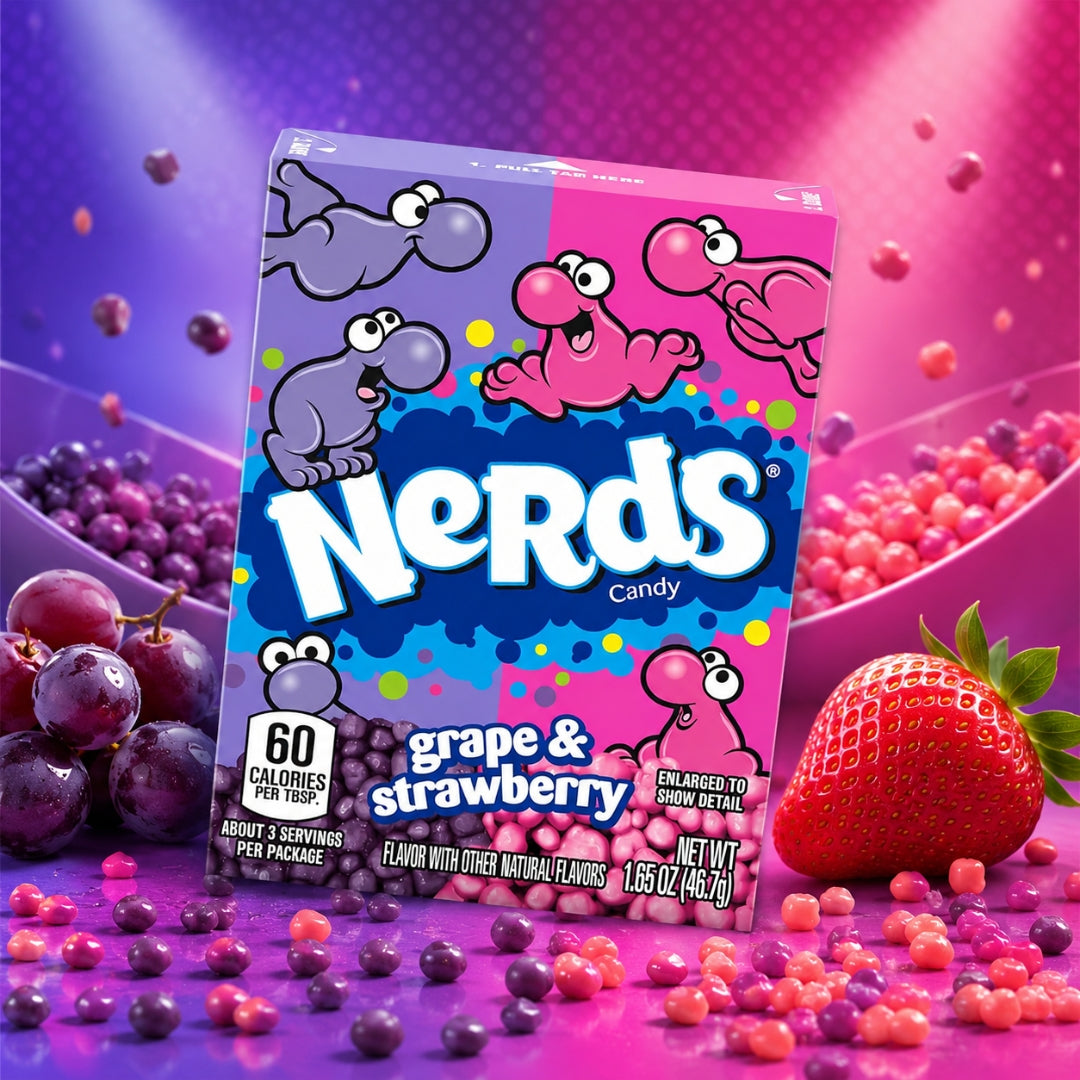 Nerds Grape & Strawberry Candy – Dual Flavor Crunchy Delight