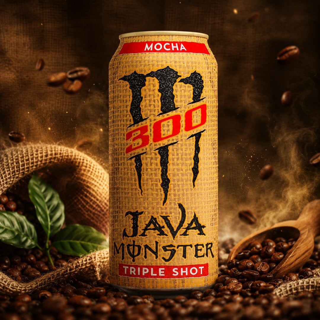 Monster Java 300 Triple Shot Mocha Coffee Drink- 443ml Can| High Caffeine Energy | Rich Mocha Coffee with Chocolate Notes | Ready to Drink Energy Beverage | Boost, Focus & Performance - (Imported-USA)