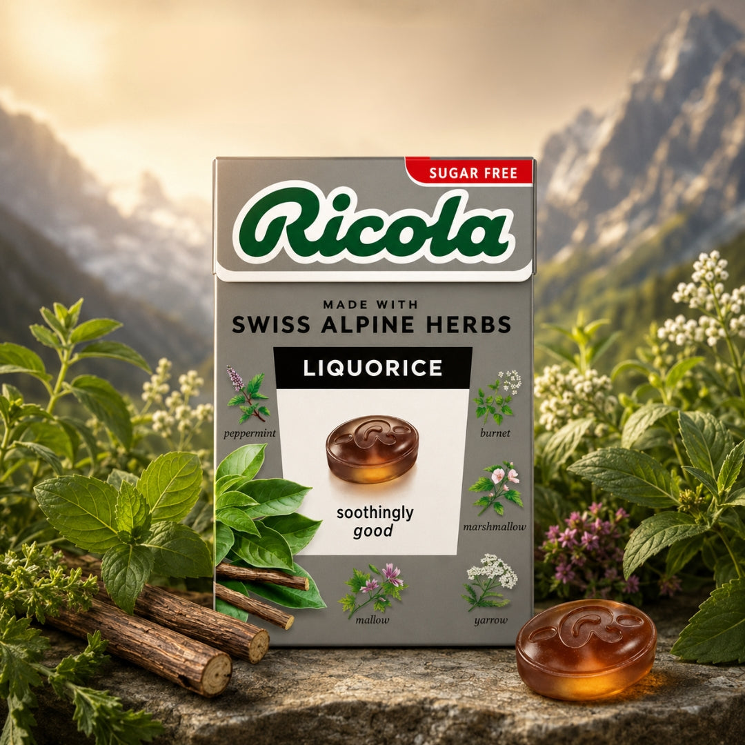 Ricola Swiss Herbal Sugar Free Candy,Liquorice, 40g