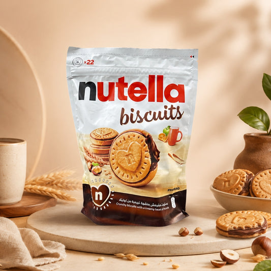 Nutellas Biscuiits, Chocolate Hazelnut Cream Filled Cookies - 304gm