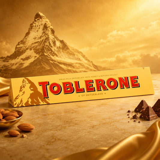 Toblerone 100G - Swiss White Chocolate With Honey And Almonds Nougat