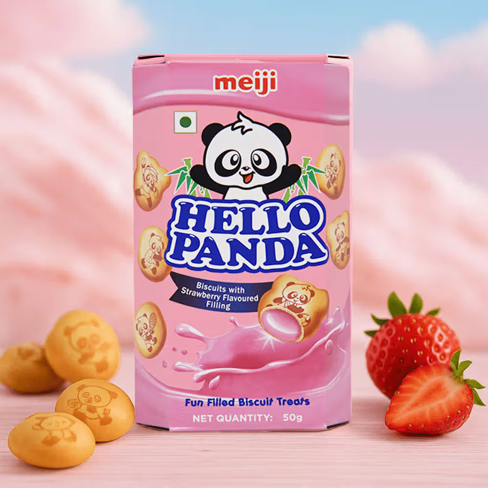 Meiji Hello Panda Milk Cream Biscuits – Crispy Biscuits with Creamy Filling