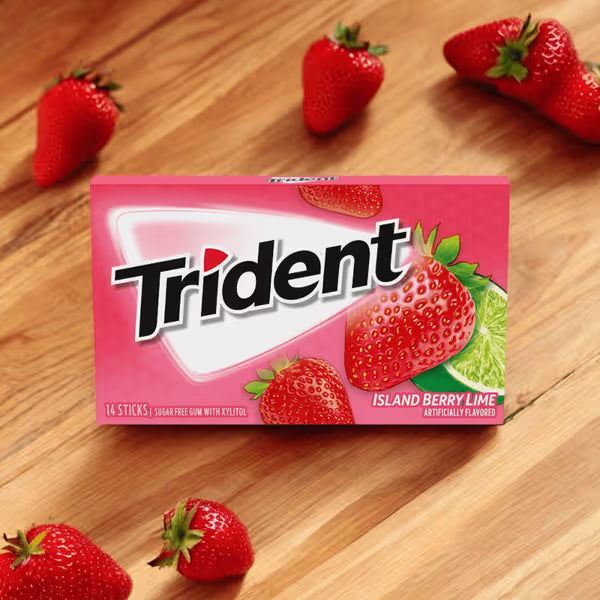 Trident Gum Variety Pack (Original Berry Lime) Mix Flavour Each